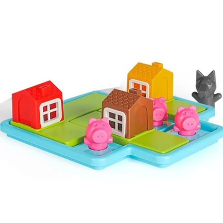 Barn Smart Hide og Seek Board Games Three Little Piggies 48 Challenge with Solution Game