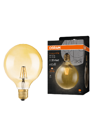 Osram LED Globe Spiral Gold E27 Vintage 1906 Belysning Guld