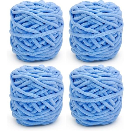 Garn 4x Garn för virkning, Mjukt tjockt garn för garnprojekt