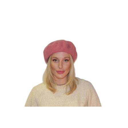 Franske baretter i flere farver sødt varmt forår efterår Pink one size