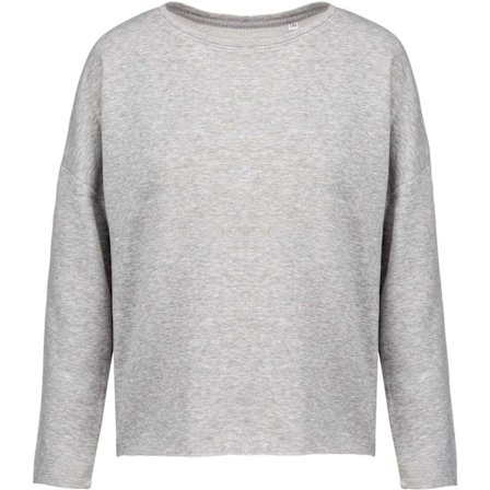 Kariban Oversized Sweatshirt för Kvinnor/Dam Storlek S/M Ljusgrå