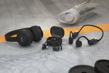 Philips TAA7306BK - True wireless-hodetelefoner med mikrofon