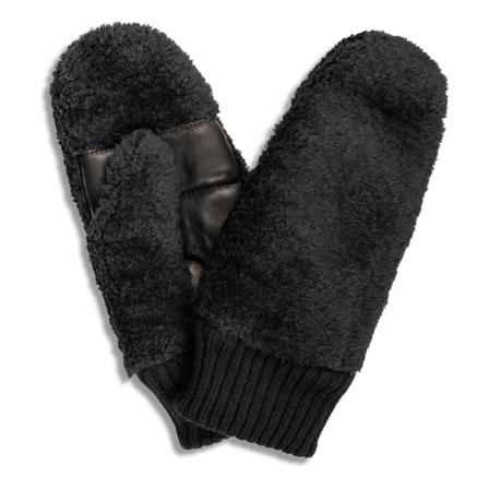 DAY et Teddy Gloves Sort, Dame Handsker, Størrelse: ONE Size