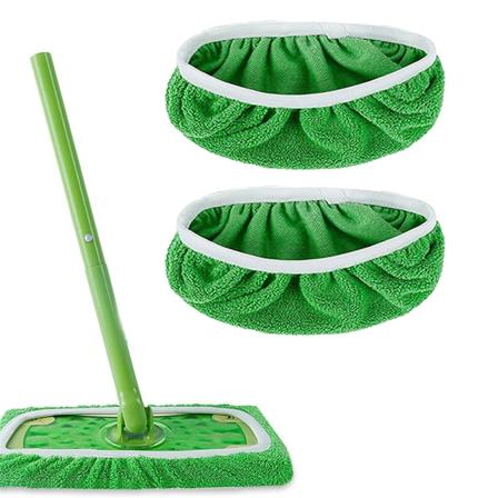 Swiffer Sweeper Mopp-ersättningsplattor, dukar till Swiffer golvmopp, återanvändbart överdrag 2PCS