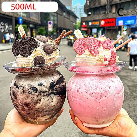 500 ml surkålsburk PET-förvaringsburk Mjölk Te Drickskopp Port