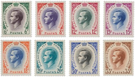 Monaco 1955-57 - YT 421-426A - Postfrisk