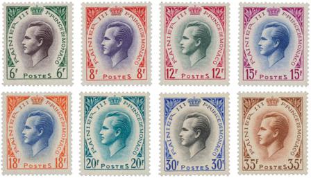 Monaco 1955-57 - YT 421-426A - Postfrisk