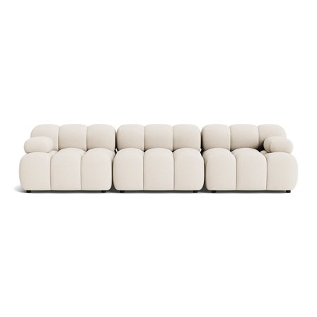 Puffy 3 personers sofa - Loop Creme - 285x95x64 - Sofa, 3 personers sofa