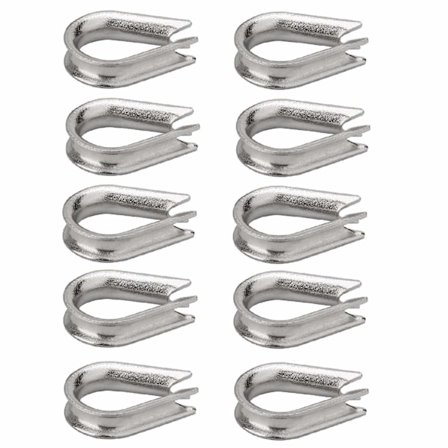 10-pack M8 304 rostfria stålhylsor, vajerhylsa riggning