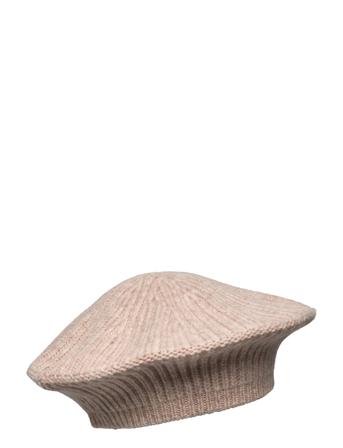 Structured Rib Knit Accessories Accessories Headwear Beanies Beige Ganni*Betinget Tilbud