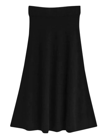 Superfine Lambswool Skirt Black GANT