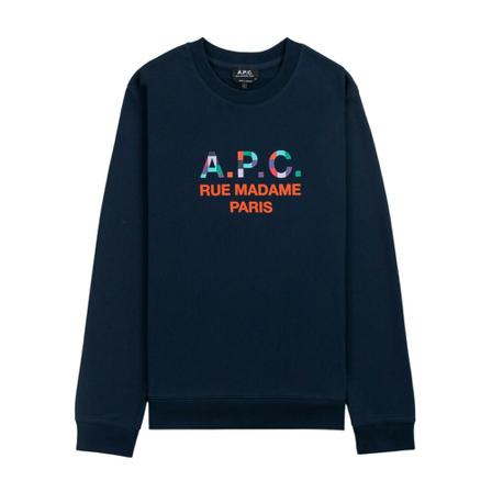 A.p.c. Crewneck Blå, Herre Sweatshirts, Størrelse: M