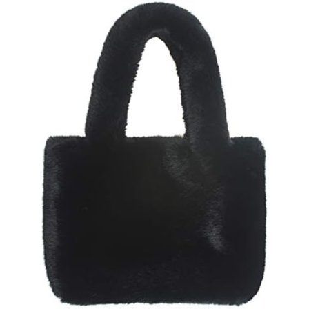 Mjuk Eco-päls Mini Tote Bag Handväska för Kvinnor