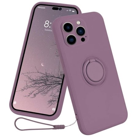 iPhone 15 Pro Max Skal Med Ringhållare Lila