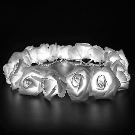 DIY 10 LED-ruusujen nauhavalot juhla- ja kodin koristeluun