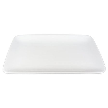 Rektangulär Porslins Tallrik Rundad Kant - 4 pack