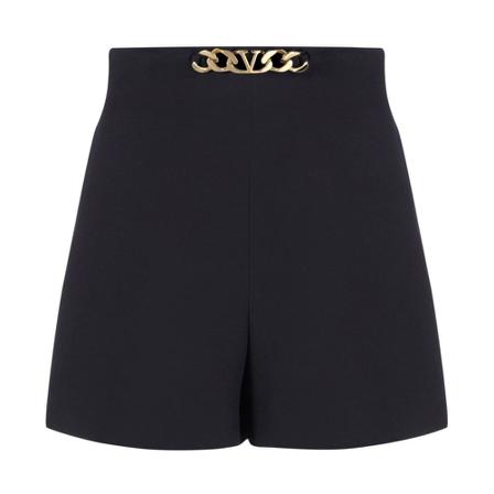 Valentino Korte Broek with gold detail , Blauw , Dames , Maat: S