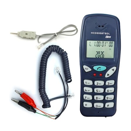 Kablet telefon Butt Test Tester Telecom Verktøy Nettverkskabelsett Profesjonell testenhet Sjekk for telefonlinje