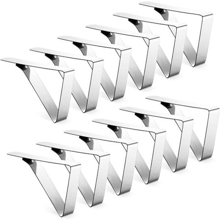 12 Pak Dugtøjsklemmer - Robust Picnic Dugklemmer, Rustfri