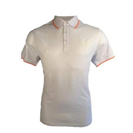 Karl Lagerfeld Polo , Wit , Heren , Maat: M