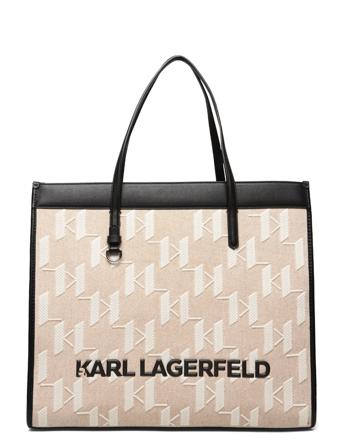 K/Skuare Embroidery Lg Tote Bags Totes Multi/mønstret Karl Lagerfeld Bags