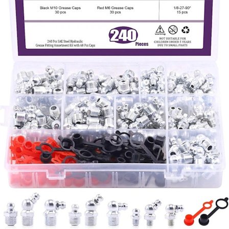 240st Hydraulisk koppling Smörjnippel Smörjnipplar