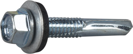 ESSVE 63524 Plåtskruv sexkantshuvud, FZB, med bricka 5,5 x 32 mm, 200-pack, Infästning