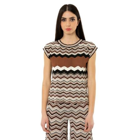 D.Exterior, Straight shirt Bruin, Dames, Maat:M