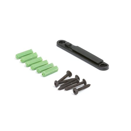 Väggfäste till avspärrningsstolpe, inklusive skruv