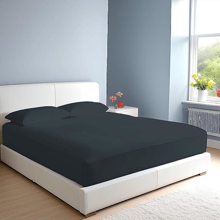 100% egyptisk bomull 10"/25cm djupa lakan - Enkel - Dubbel - King - Super King