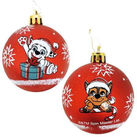 Paw Patrol Julekuler 6-pakning