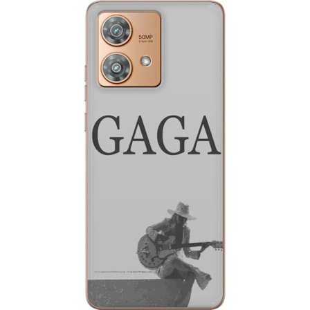 Kompatibelt Mobildeksel til Motorola Edge 40 Neo Stitch omgitt av blåbær med søt kawaii-stil teddybjørn