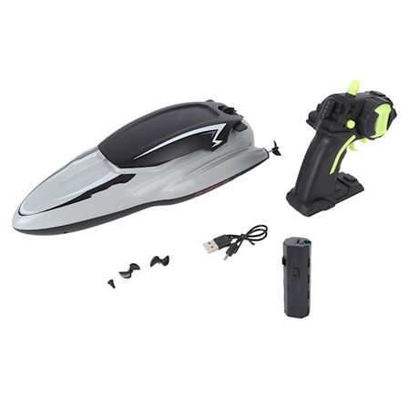 RC Båd 4 Kanal 2.4G Dobbelt Motor Vandtæt Fjernbetjening Legetøj til Aldre 14 og Op Enkelt Batteri