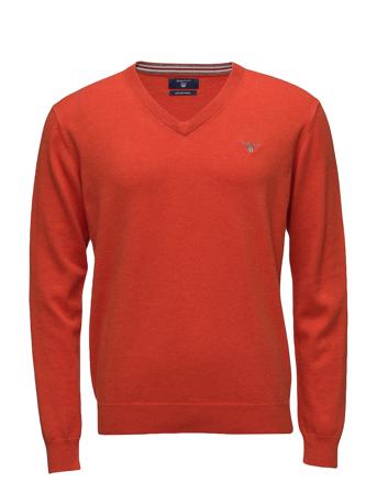 Cotton Wool V-Neck Strikkegenser V-krage Oransje GANT*Betinget Tilbud