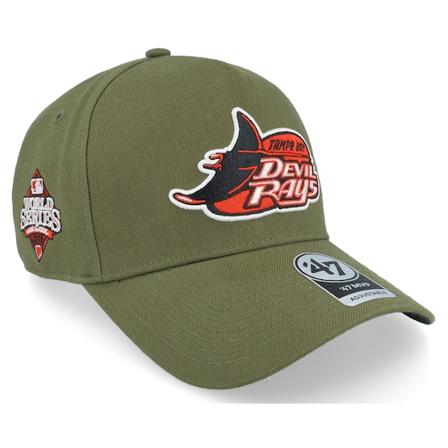 47 Brand - MLB Green adjustable Czapka Z Daszkiem - Hatstore Exclusive x Tampa Bay Rays World Series Sandalwood A-Frame Adjustable @ Hatstore