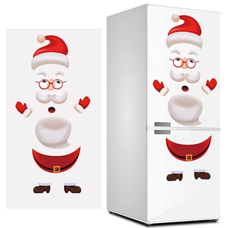 Tomte-klistermärken för kylskåp, juldekorationer, Scra
