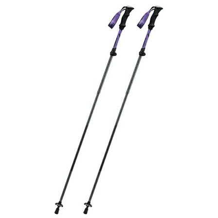 Qunature Nordic Walking Trekking Pole Aluminium 110 - 130 cm 1 stk - Lilla