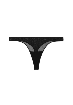 Understatement Mesh Thong Trosor Dam Svart XL