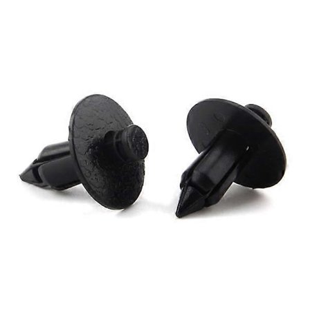 6X Universella plastclips passar Volvo Stötfångare S60, S80, V Svart one size [DB]