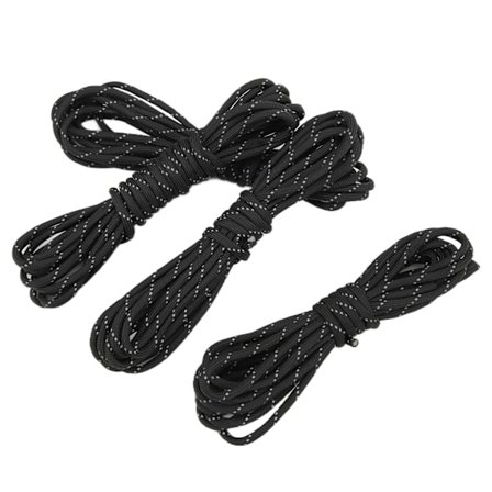 4 stk. Paracord Tau Reflekterende Multifunksjonell Fuktsikker Antikorrosjons Slitesterk Bardun Telt Tau for Camping