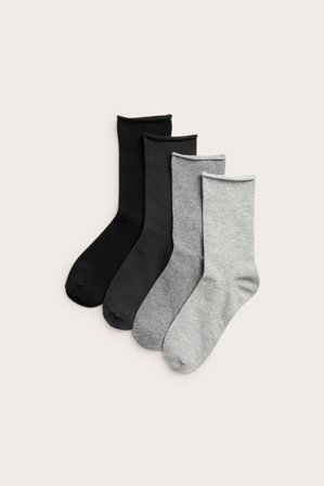 Kappahl | Skarpety 4-pak Szary melanż 40/42 | Szary melanż