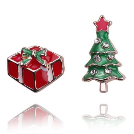 Örhängen Jul Julgran Och Julklapp Guld