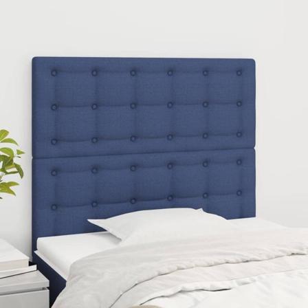 Vidaxl Huvudgavlar 2 St Blå 90x5x78/88 Cm Tyg Blå