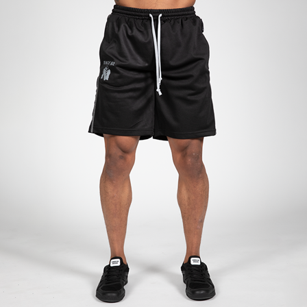 Gorilla Wear Functional Mesh Shorts, Black/Red