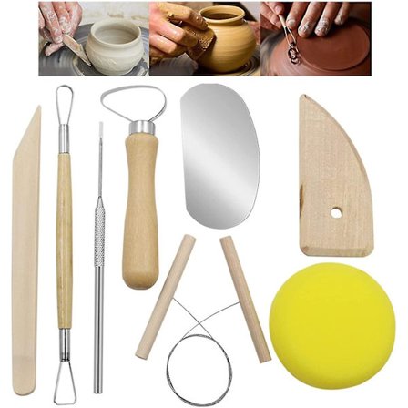 8 Stykker Keramikværktøjsæt Skulpturværktøj, Modellerværktøjer Keramik Skulptur Ler DIY Keramik Skulptur Modellerværktøjer