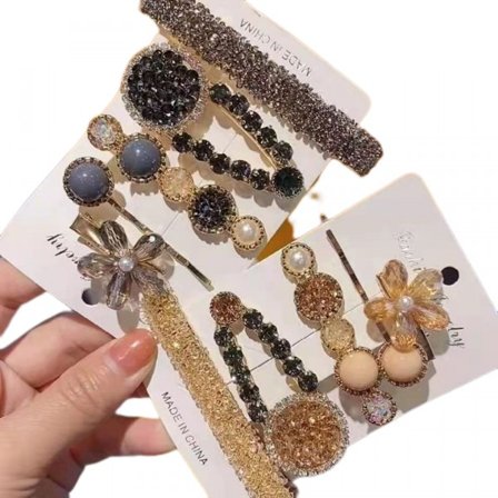 Exquisite Fashion Ladies Hårnål Temperament Hårkläder 10 st