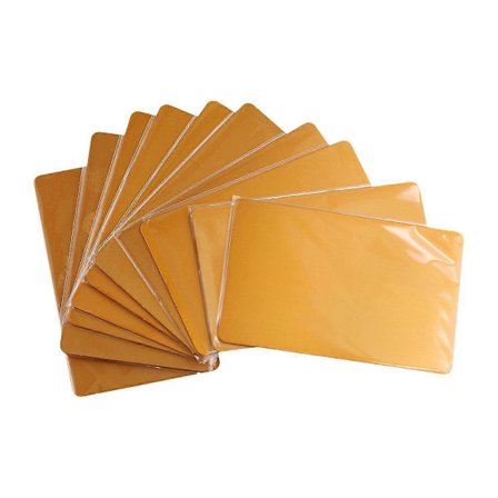 10 stk./sett 0,8 mm tykkelse metall visittkort DIY gravering DIY-kort kontorrekvisita blanke laseremner for gravering