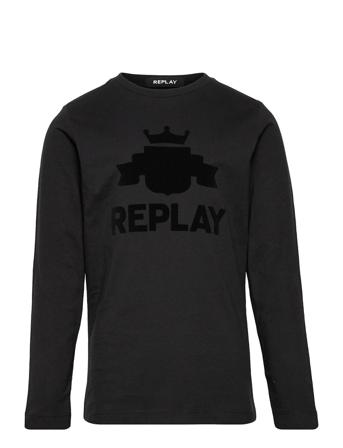 Long-Sleeved T-Shirt Black Replay