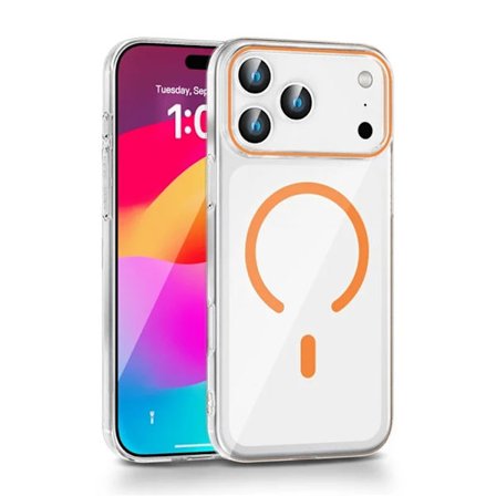 Mobilskal till iPhone 17 Pro Max MagSafe Compatible Protective MagSafe - Orange