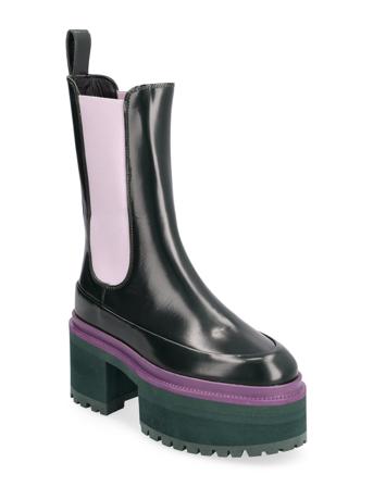 Eloise, 1644 Chelsea Platform Shoes Chelsea Boots Grøn STINE GOYA